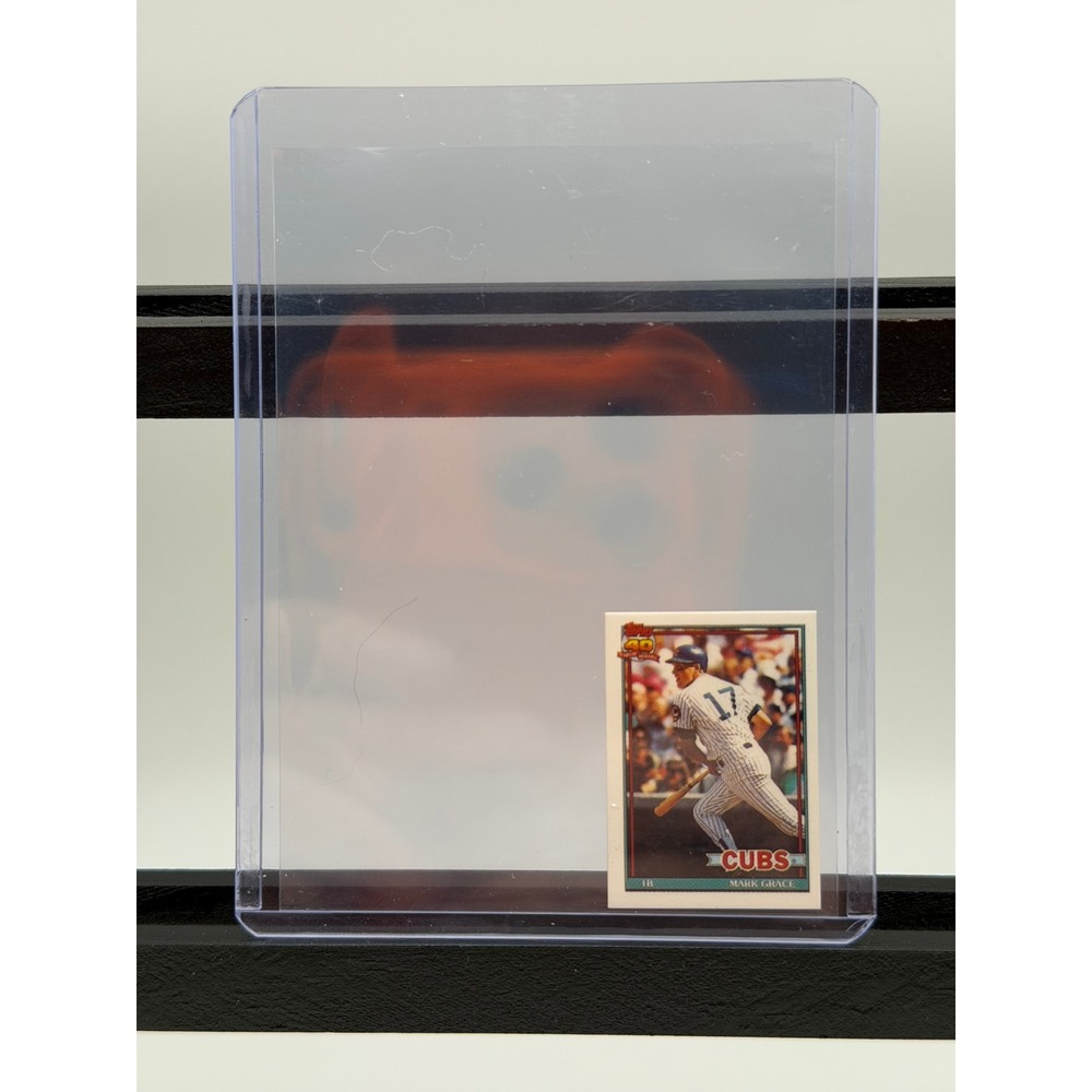 1991 Topps Micro Baseball Mark Grace 520 Chicago Cubs 40 Years of Baseball